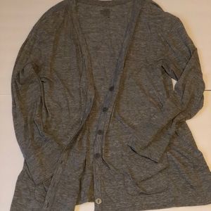 Old Navy Light GreyLight Weight Boyfriend Cardigan